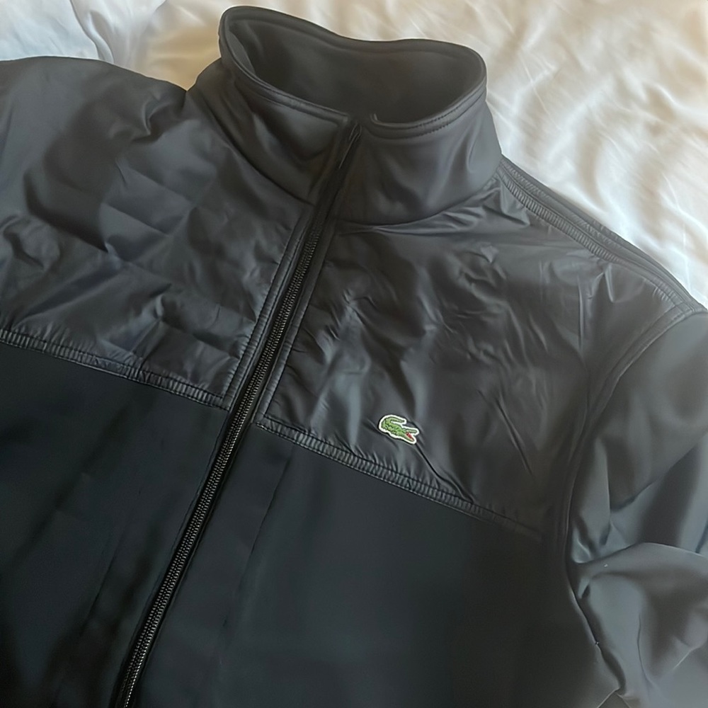 Vintage Lacoste black wind/rain proof jacket perfect condition size L or XL